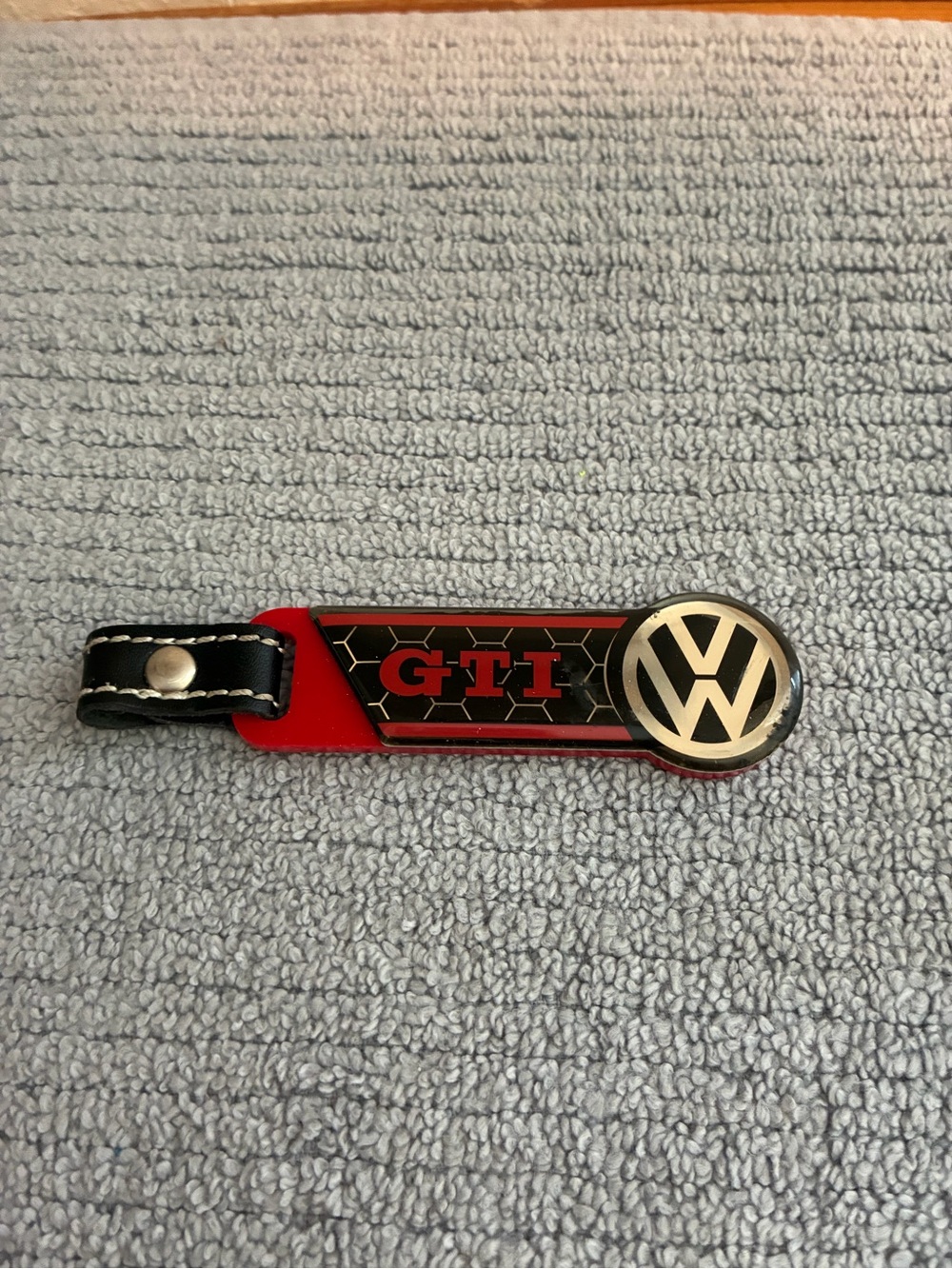 Volkswagen GTI Red & Black Keychain
